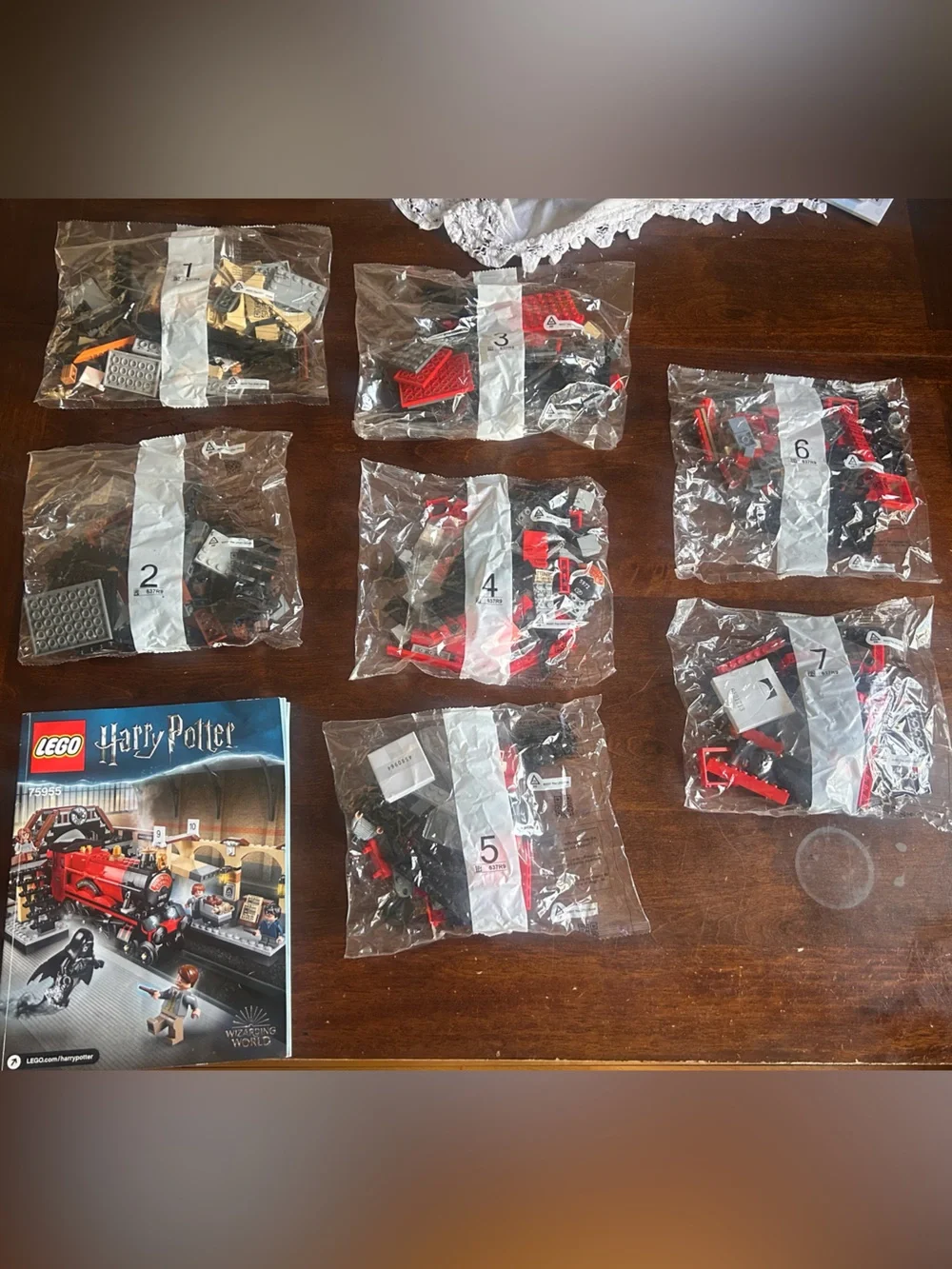Lego Harry Potter Red and Black Hogwarts Express Train Set 75955 DAMAGED BOX
